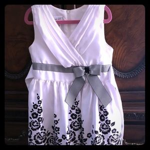Girls Black and White Dress